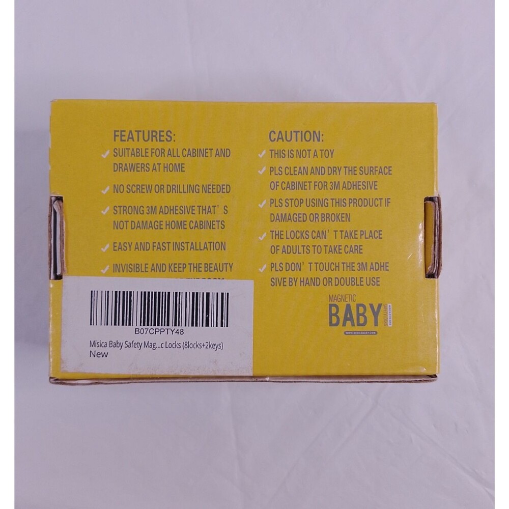 Misica Baby Safety Magnetic Cabinet & Drawer Locks - 8 Locks 2 Keys - Brand New - Picture 2 of 9